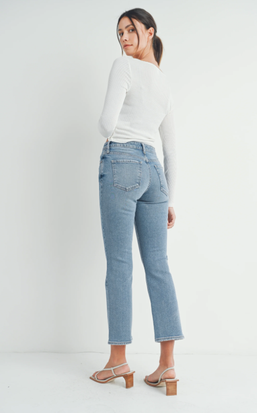 Just Black Denim The Slim Cropped Bootcut