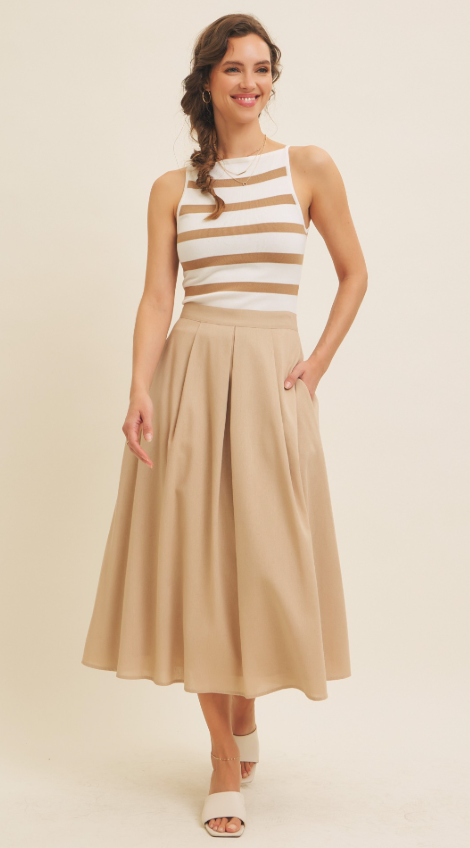 Amanda Striped Sweater Tank