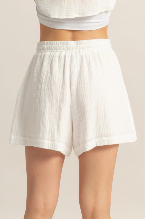 Alexa Double Gauze Flowy Shorts