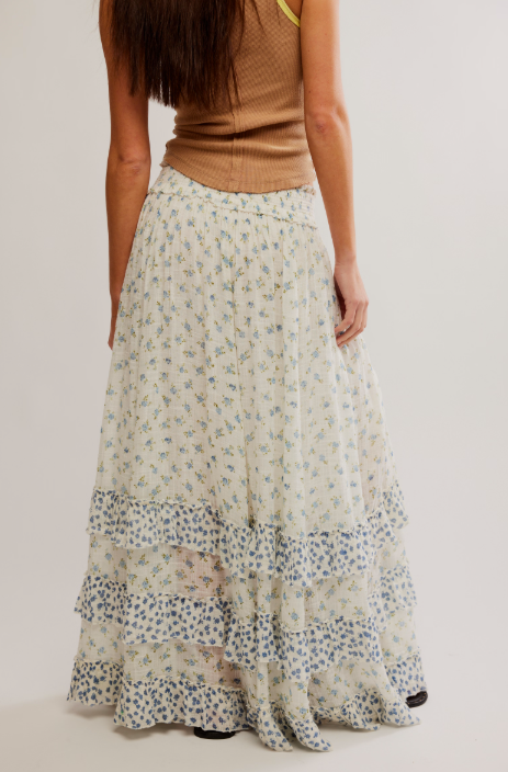 Free People Brynn Printed Maxi Skirt