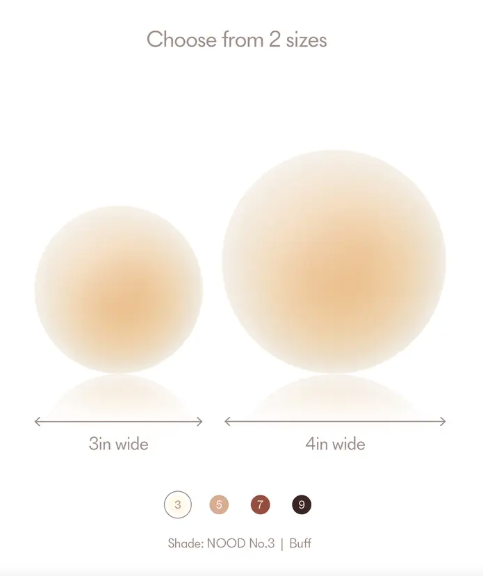 NOOD No-Show Reusable Adhesive Nipple Covers