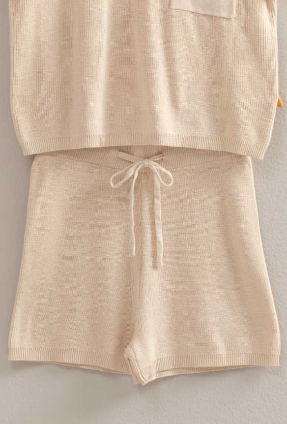 Marisol Short Sleeve Sweater & Shorts Set