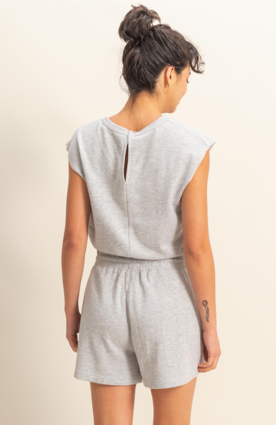 Drew Sleeveless Drawstring Waist Romper