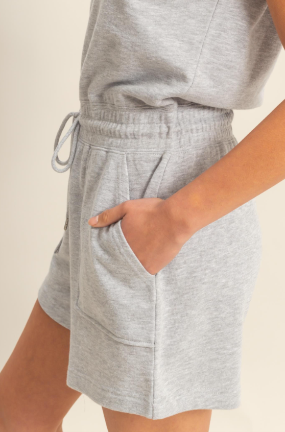 Drew Sleeveless Drawstring Waist Romper