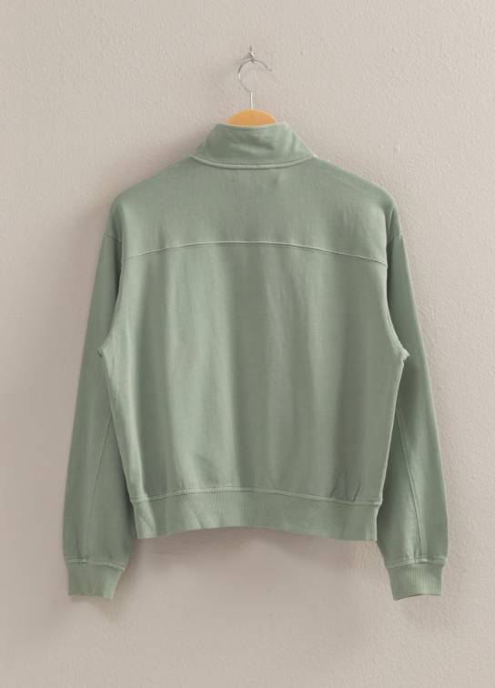Bria Half Zip Long Sleeve Sweatshirt