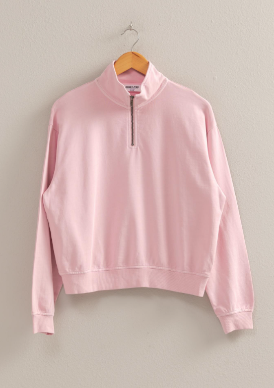 Bria Half Zip Long Sleeve Sweatshirt