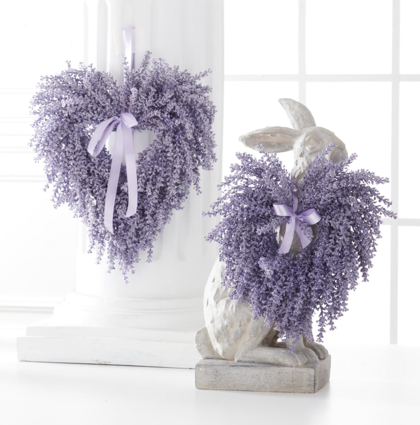 lavender flower wreath Lavender Heart Wreath – Treehouse On Main