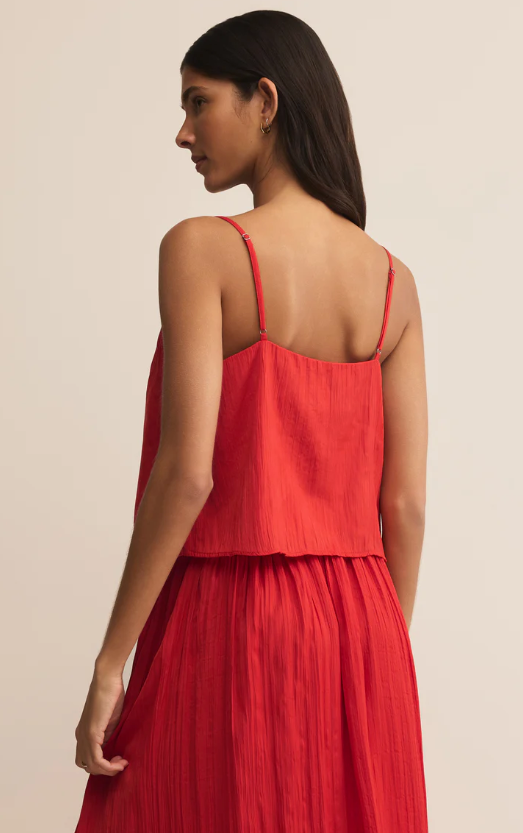Z Supply Fiore Satin Crop Tank