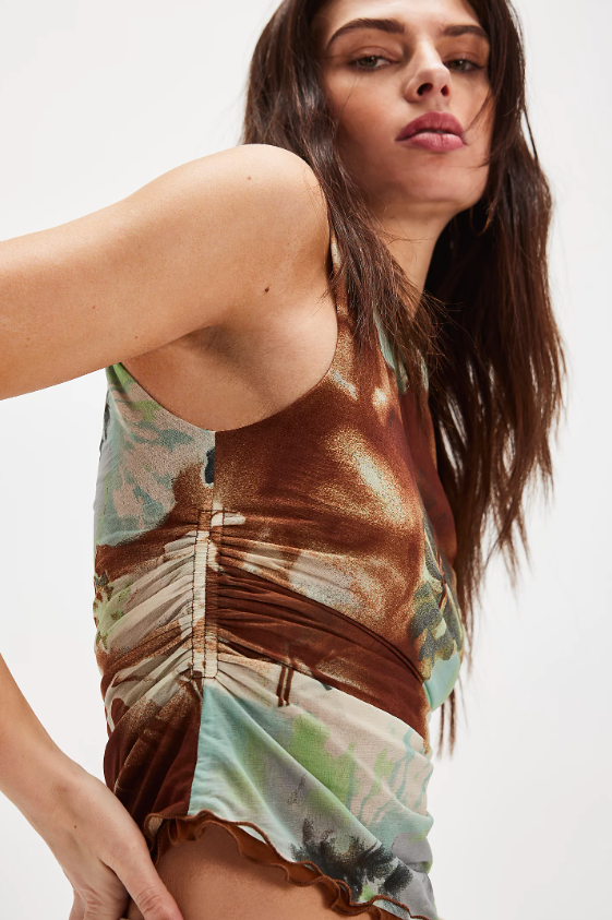 Free People Ash Printed Knit Top