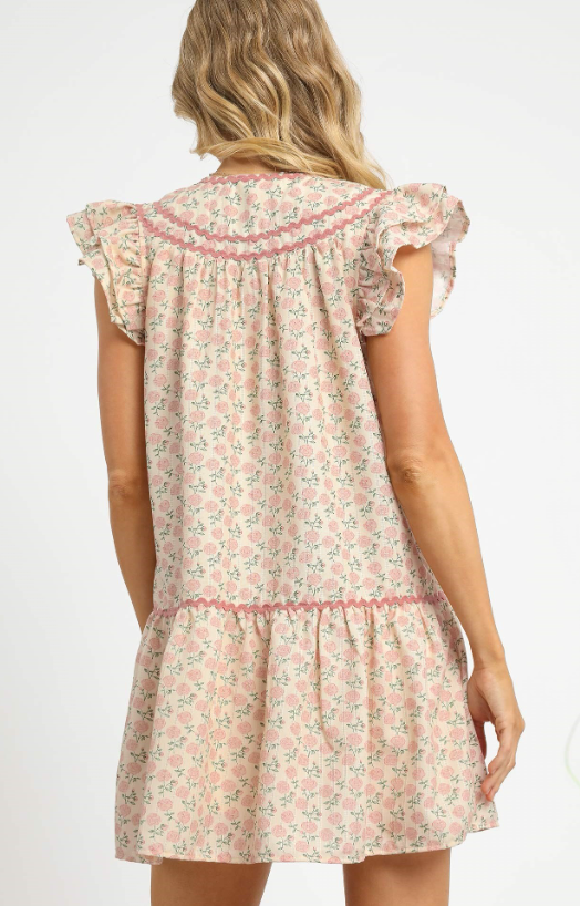 Magnolia Vintage Puff Sleeve Mini Dress