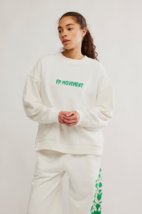 Free People All Star Embroidered Pullover