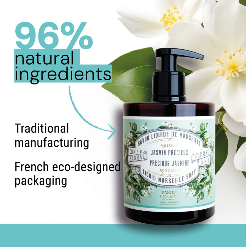 Liquid Marseille Hand Soap - Precious Jasmine