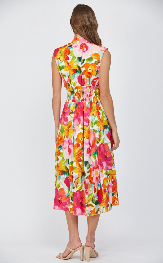 Kaia Zip Front Sleeveless Dress