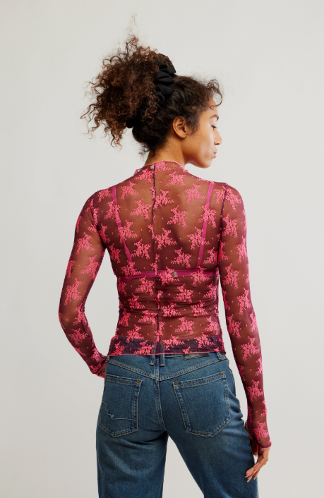 Free People Two Tone Lady Lux Layering Top