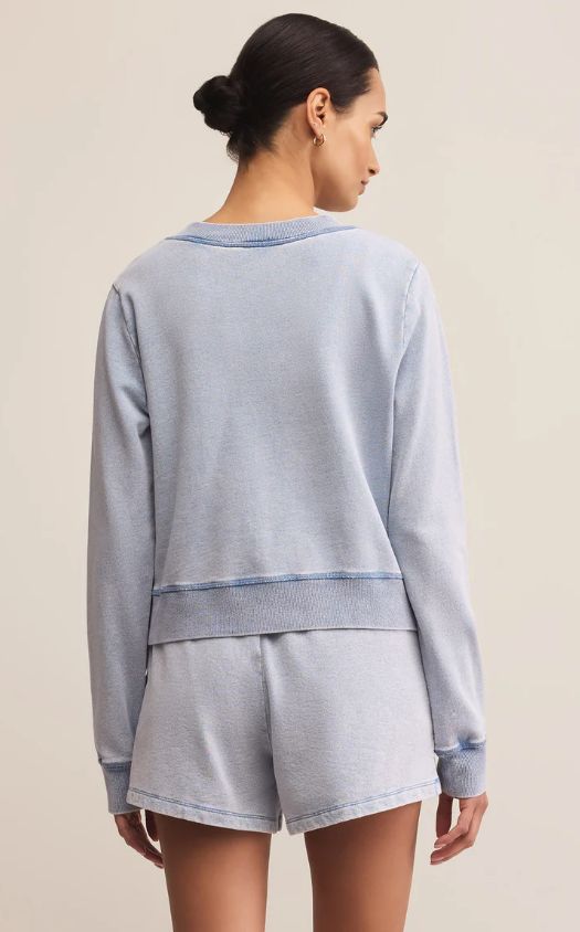 Z Supply Daily Knit Denim Cardigan