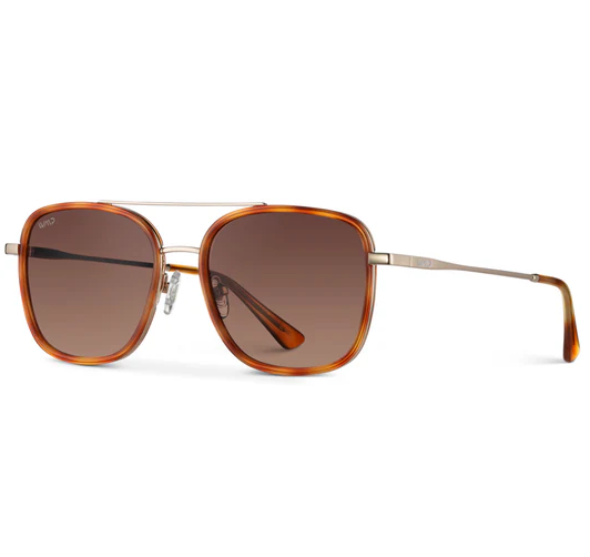 WMP Eyewear Gia Polarized Square Aviator Sunglasses
