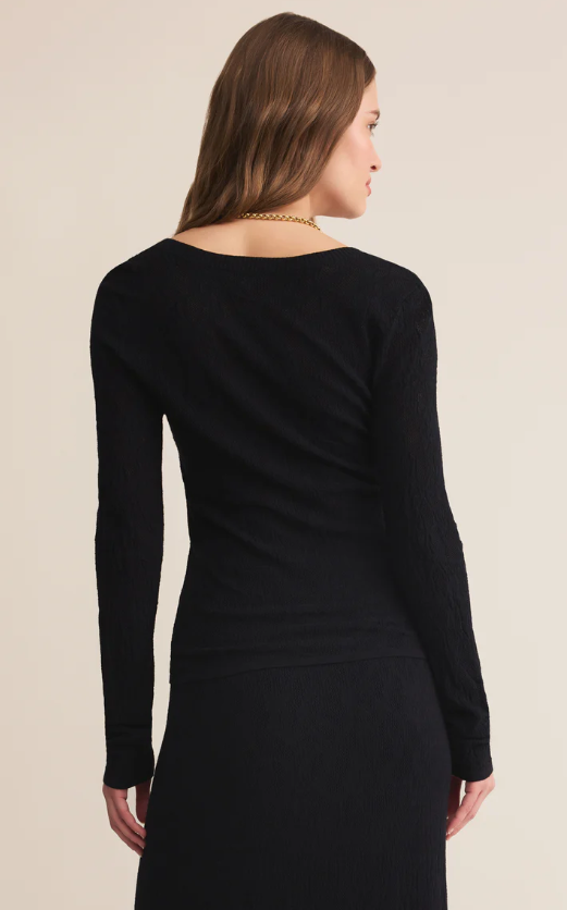 Z Supply Tibi Scoop Mesh Sweater Top
