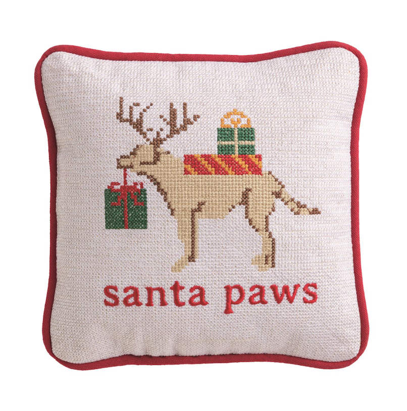 Christmas Needlepoint Pillow
