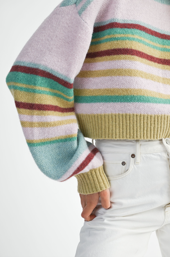Jovie Multi Color Stripe Knit Sweater