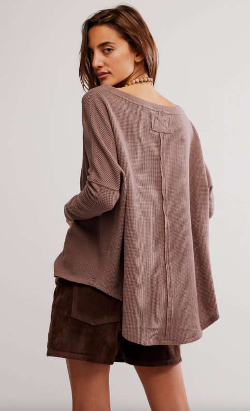 Free People Latte Blues Solid Thermal