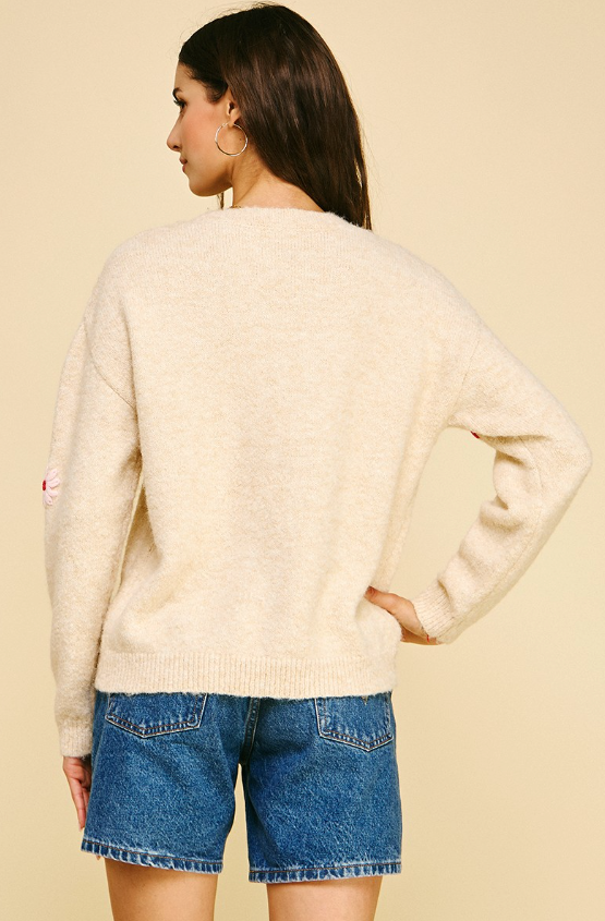 Nori Floral Embroidered Sweater