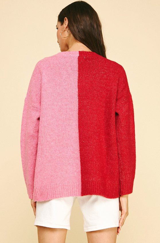 Laylah Colorblock Relaxed Fit Sweater