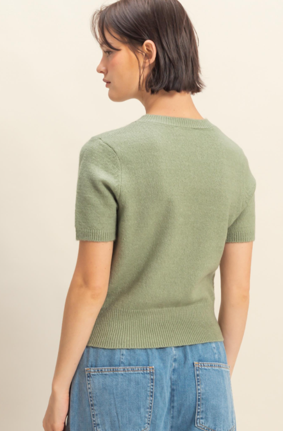 Alayna Short Sleeve Sweater Top