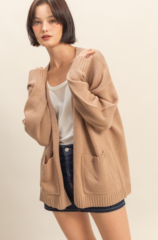 Trinity Open Front Oversized Cardigan