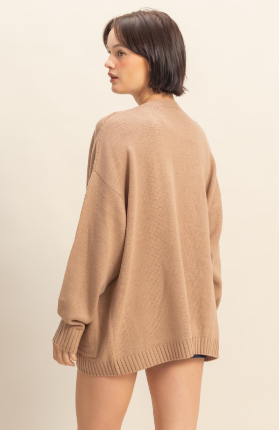 Trinity Open Front Oversized Cardigan