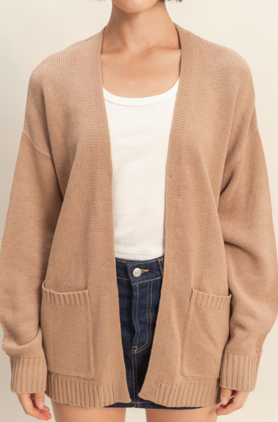 Trinity Open Front Oversized Cardigan