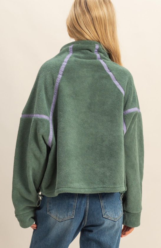 Bianca Fleece Half Zip Pullover Jacket