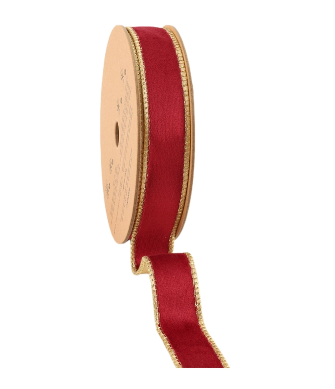 10yds Classic Velvet Reversible Wired Ribbon