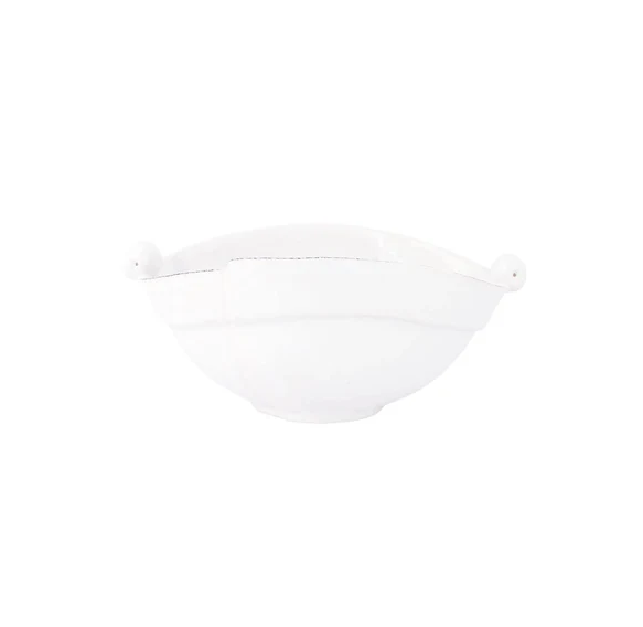 Vietri Lastra White Two-Part Olive Bowl