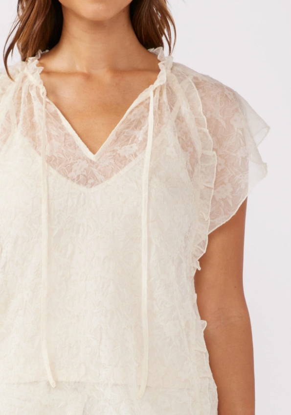 Lovestitch Emily Flutter Sleeve Top