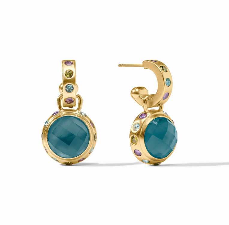 Julie Vos Trunk Show - Rainbow Hoop & Charm Earring