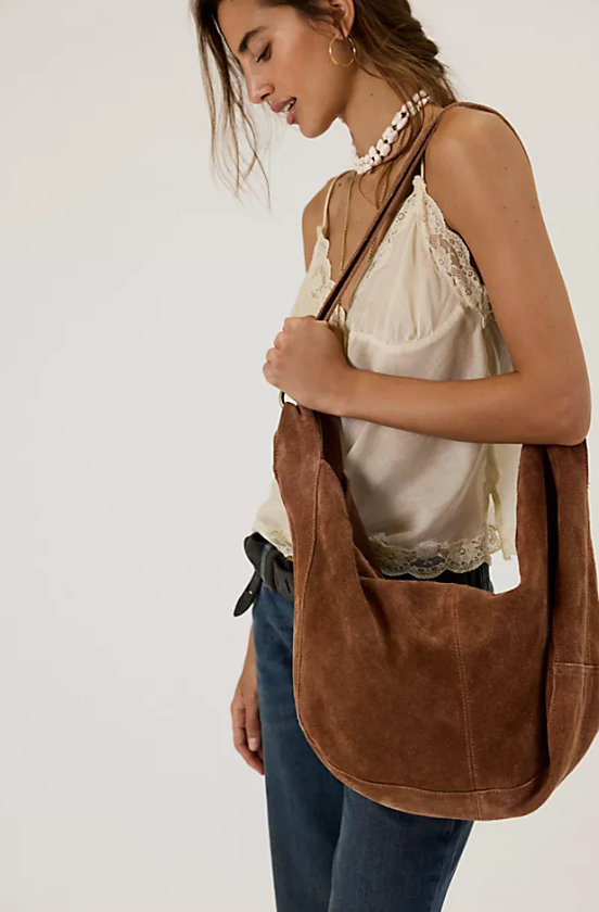 Free People Roma Suede Tote Bag