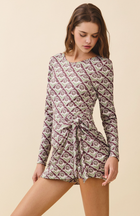 Cassidy Bodycon Athletic Wrap Skirt Dress