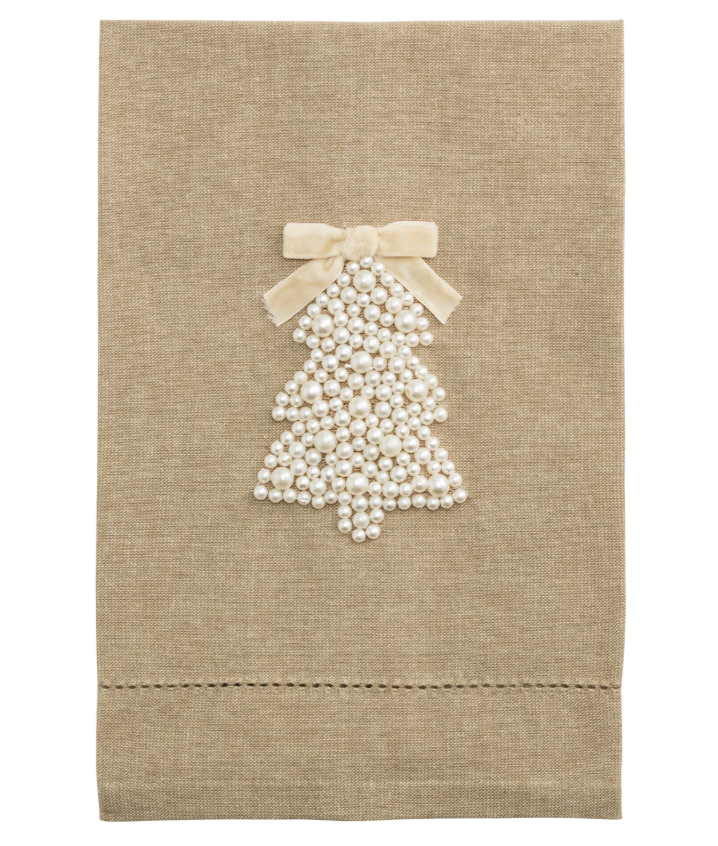 Christmas Pearl Detail Towel