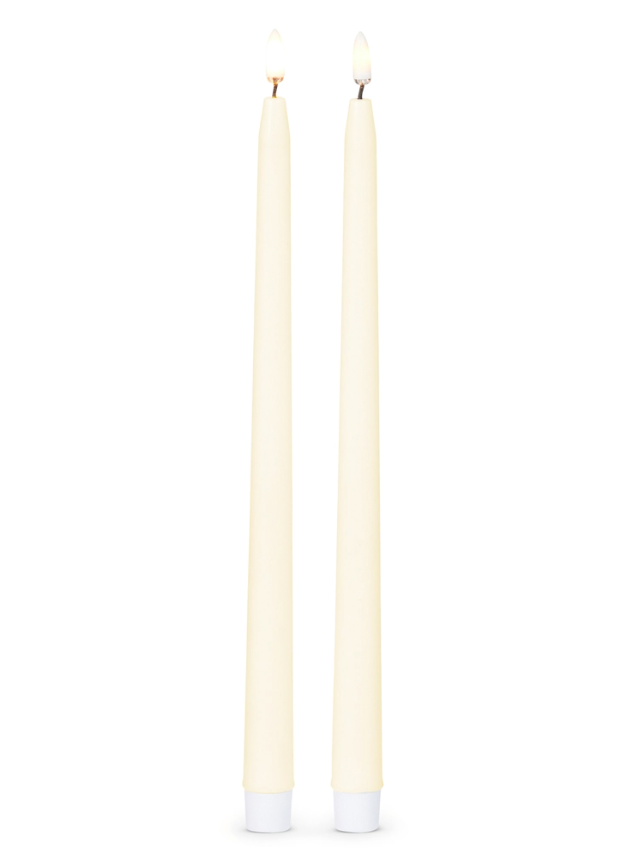 Flameless Taper Candles - Set of 2