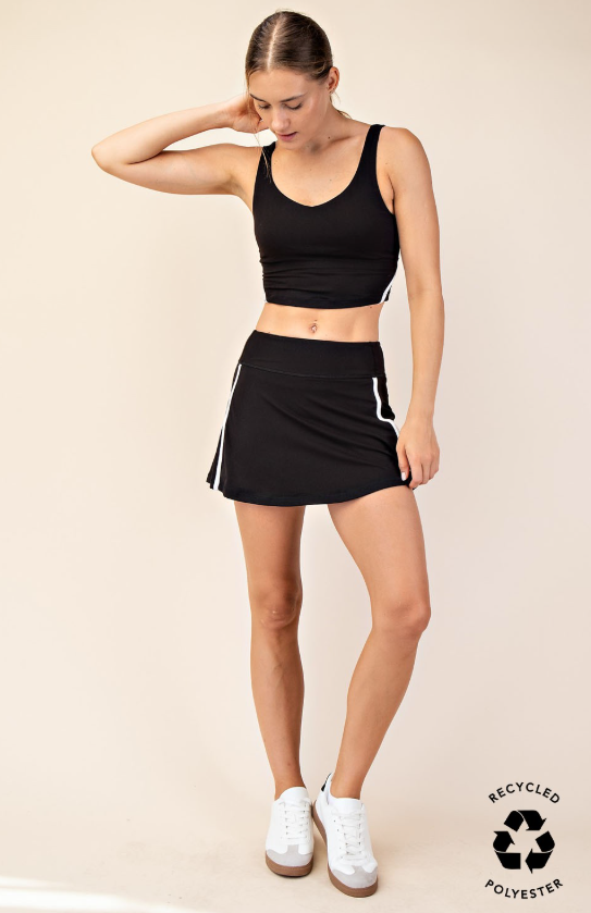 Paris Butter Soft Stripe Detail Skort