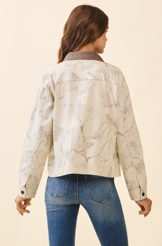 Nylah Tonal Camo Print Jacket