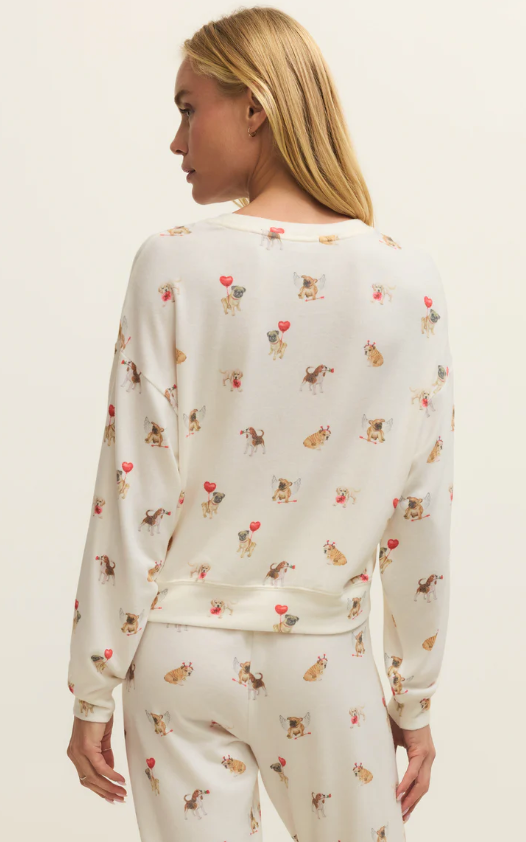 Z Supply Bisous Love Pup Top