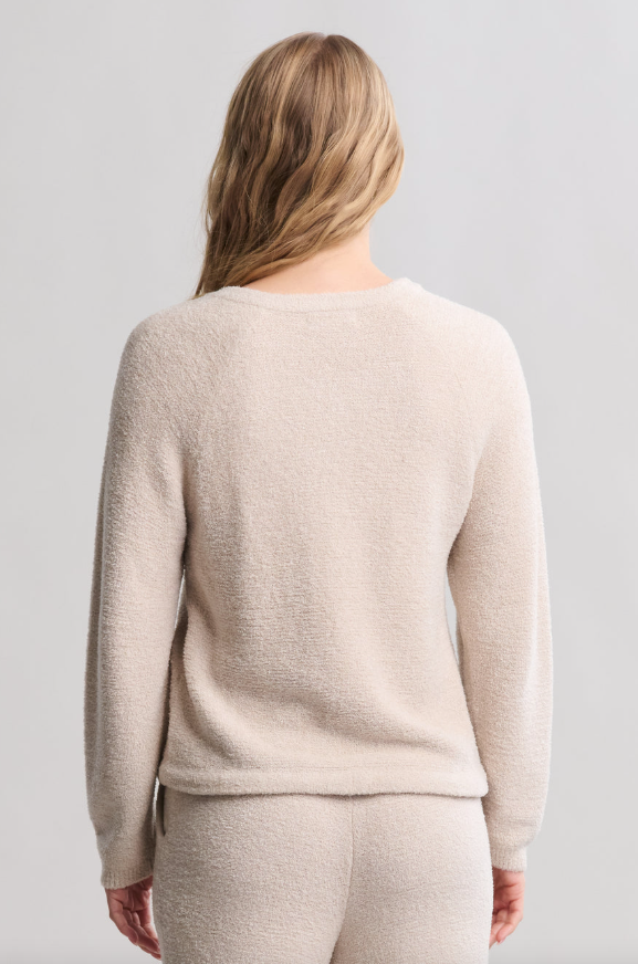 Barefoot Dreams CozyChic Lite Textured Raglan Henley