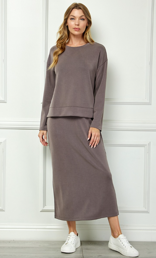 Alondra Scuba Long Sleeve and Dress Set Alondra Scuba Long Sleeve and Dress Set