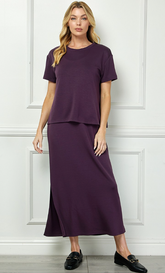 Jennifer Scuba Short Sleeve and Dress Set