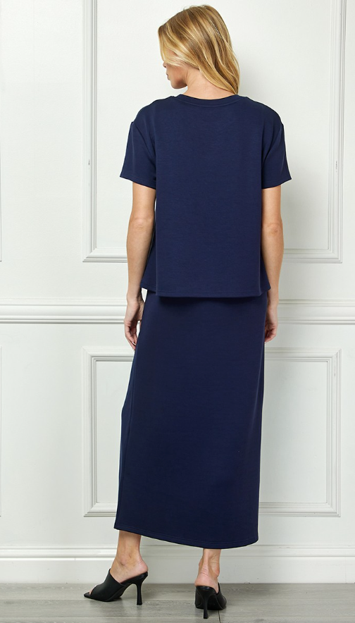 Jennifer Scuba Short Sleeve and Dress Set