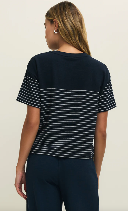 Z Supply Harbor Textured Knit Stripe Shirt