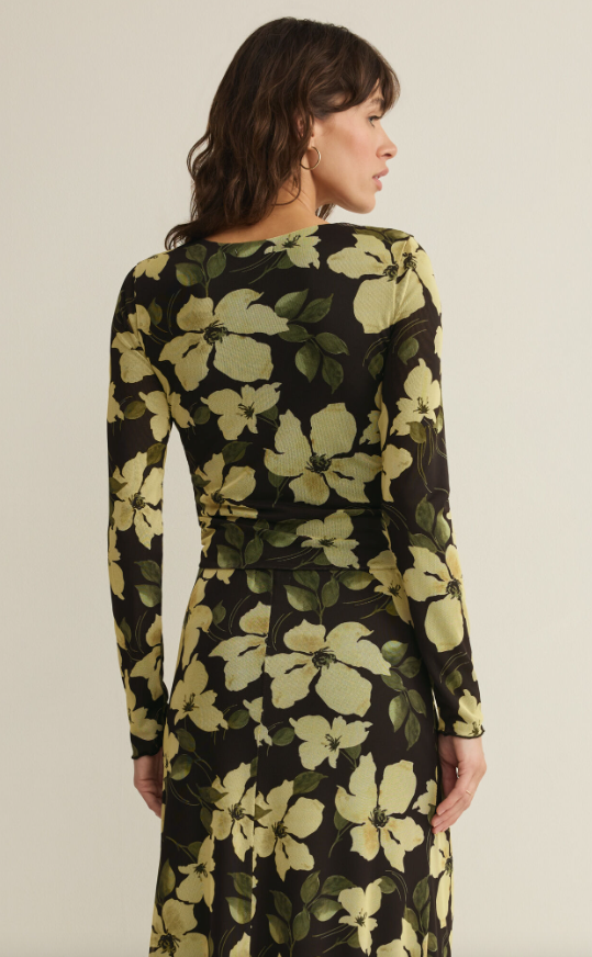 Z Supply Taysha Ren Floral Mesh Top