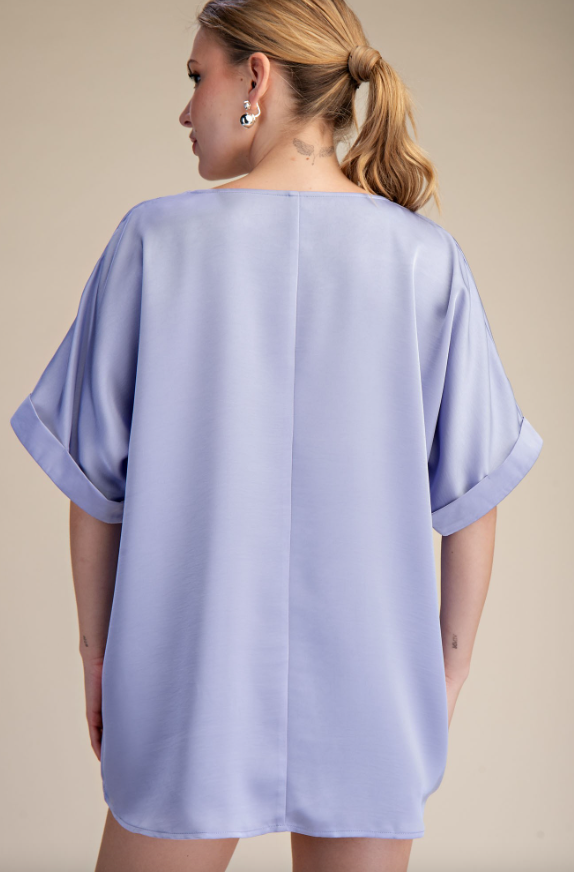 Lorelai Boat Neck Oversized Top