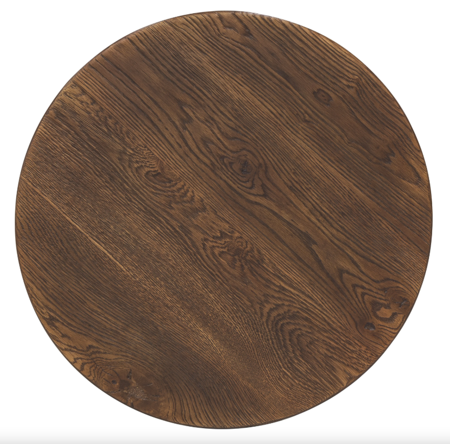 Round Driftwood End Table